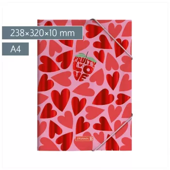 BRUNNEN Fruity Love Collection mappe A4 pink/rød, 1 stk (1041604522)