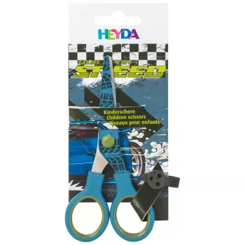 BRUNNEN Fast Wheels børnesaks blå/grøn 13,0 cm