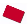 ARTDEV Blankt rødt PVC-kort - 30 mil 0,76 mm - CR80 - Enkelt