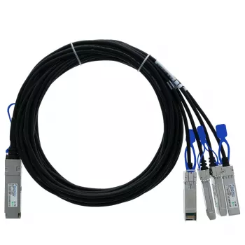 BlueOptics Ruckus 100G-QSFP-4SFP-P-0501 Kompatibel BlueLAN QSFP28 til 4x SFP28 passivt Direct Attach Copper Breakout-kabel, 1 m