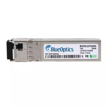 BlueOptics SFP+ 10GBase-BX-U-transceiver, 1270nm TX / 1330nm RX, LC simplex, SMF, 20km, kompatibel med Synology SFP-10G-BX-U
