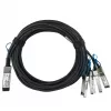 BlueOptics Dell 2CGD4 BlueLAN SC282701L0.5M26 passivt 100GBASE-CR4 QSFP28 til 4x25GBASE-CR SFP28 Direct Attach Breakout-kabel, 0,5 m