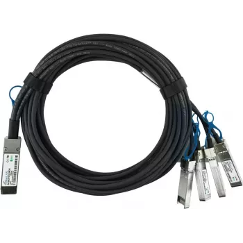 BlueLAN MCP7F00-A001R-BL 100GBASE-CR4 QSFP28 til 4x25GBASE-CR SFP28 passivt Direct Attach Breakout-kabel, 1 m