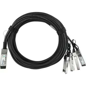 BlueOptics Dell GEZDK5J BlueLAN Passivt 40GBASE-CR4 QSFP til 4x10GBASE-CR SFP+ Direct Attach Breakout-kabel, 1 m