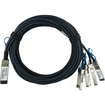 Kompatibel Extreme Networks 25GB-4-C02-QSFP28M BlueLAN passiv 100GBASE-CR4 QSFP28 til 4x25GBASE-CR SFP28 Direct Attach Breakout-kabel, 2 m, AWG26 (25GB-4-C02-QSFP28-BL)