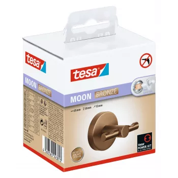tesa MOON Bronze badekåbehage, selvklæbende, metal PVD-belagt (40604-00000-00)
