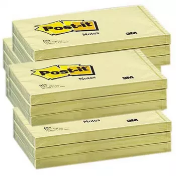 3M Post-It Super Sticky Notes 655-CY, rektangulær, kanariegrøn, 127 mm x 76 mm, 90 ark, PEFC-certificeret