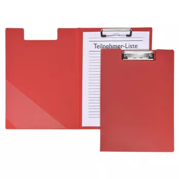 FolderSys clipboardmappe A4 rød