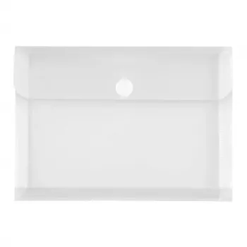 FolderSys dokumenttaske 40114-04 DIN A5 liggende med udvidelsesfold transparent