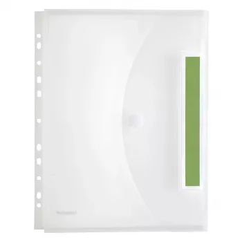 FolderSys 10 dokumentlommer indeks transparent mat