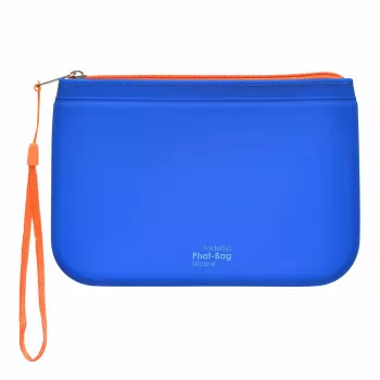FolderSys PHAT BAG silikonelukket lynlåspose A6, blå (40486-40)