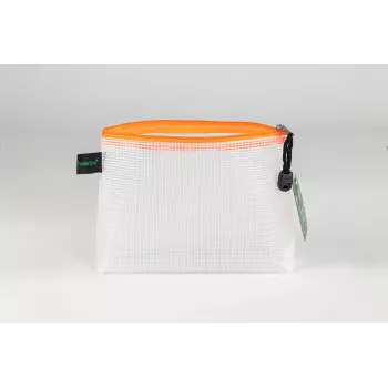 FolderSys lynlåspose transparent/orange 0,28 mm A6 1 stk