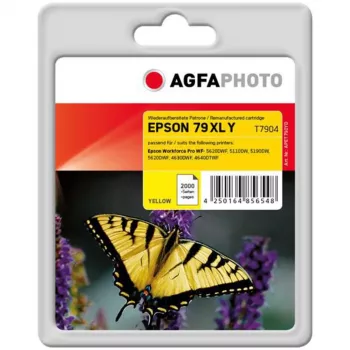 AGFAPHOTO APET790YD genfremstillet gul blækpatron (høj kapacitet) til Epson 79XL