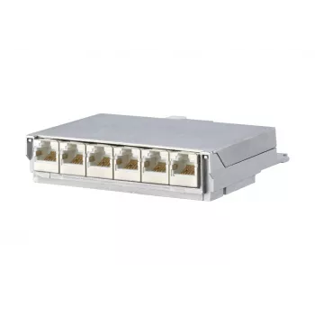 METZ CONNECT BTR E-DAT C6 6x8 AP distributor patchpanel - CAT 6 - STP - grå - 1U - 19 inch