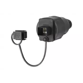 METZ CONNECT RJ45 feltmonterbart stik Cat.6A afskærmet IP67 sort 41,8 mm