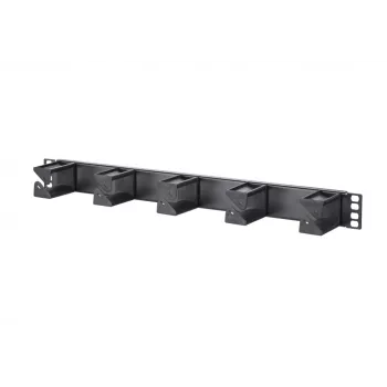 METZ CONNECT patchpanel 19 inch, 1HE, 56 mm, RAL 9005 sort (130894-01-29-E)