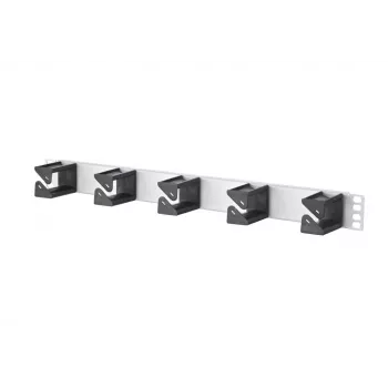 METZ CONNECT BTR kabelmanager 1RU - kabelstyringspanel - eloxeret aluminium - 1U - 19 inch