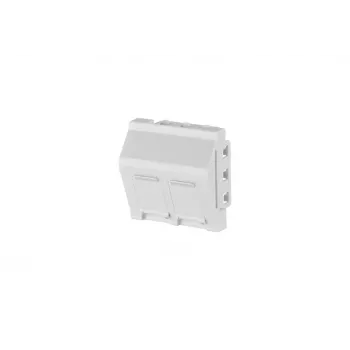 METZ CONNECT RJ45 Keystone-modul Cat.6A afskærmet hvid 45x45 mm værktøjsfri