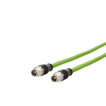 METZ CONNECT M12 industriel Ethernet-patchkabel, Cat.6A, 10 m, grøn