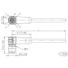 METZ CONNECT 142M2X90050 Cat6a M12 patchkabel 5 m sort