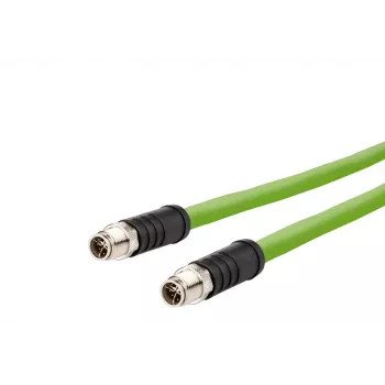 METZ CONNECT M12-M12 8-pin X-coded drag chain 10 m