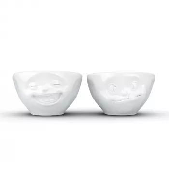 FIFTYEIGHT PRODUCTS skålsæt 100ml - Laughing & Delicious hvid