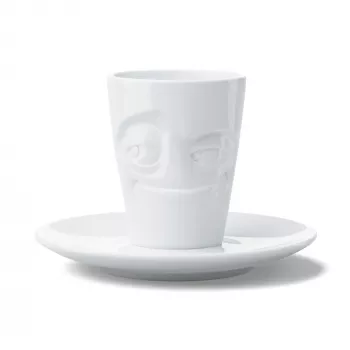 FIFTYEIGHT PRODUCTS espressokop med hank 80 ml - Mischievous White