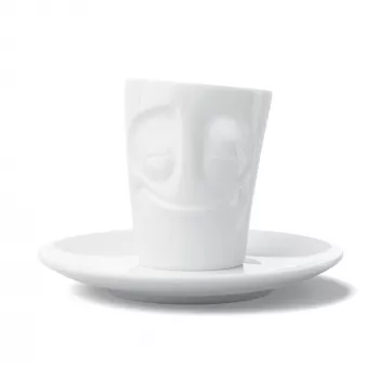 FIFTYEIGHT PRODUCTS espressokop med hank 80ml - Cheerful White
