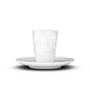FIFTYEIGHT PRODUCTS espressokop med hank 80 ml - Lecker White