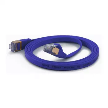 wantecWire CAT6A ekstra fladt FTP patchkabel 1,0 m blå