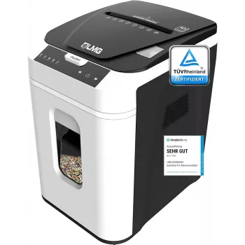 LMG AUTO180P4 Makulator med krydssnit, P-4, 10 ark, 18 L, sort