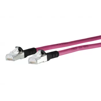 METZ CONNECT Cat.6A patchkabel 1308451002-E, violet, 1 m