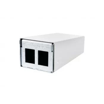 METZ CONNECT 130861-0202KE fibervægudtag LC-duplex OM4 2-port hvid