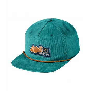 Ortovox Vintage Badge Cap - Pacific Green, størrelse M