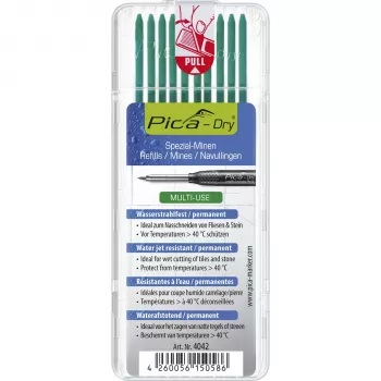 PICA-MARKER Pica DRY refills Green - 10 stifter, 2,8 mm, 125 mm