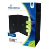 MEDIARANGE detailpakning DVD-æske dobbelt - DVD-videoboks - kapacitet: 2 CD/DVD - sort (5-pak)
