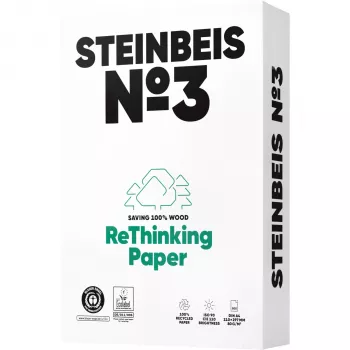 Steinbeis nr. 3 genbrugspapir A4 80 g/m² 500 ark ISO 90