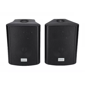 celexon 525-B aktiv højttalersæt 2-vejs, 2 x 30 W RMS, med vægbeslag, sort (1000003398)
