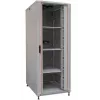 IT-BUDGET 19 inch-netværksskab SRK - komplet sæt - 42U - 800x800 mm - sikkerhedsglas-/massiv ståldør - 4 aktive blæsere - PDU - hylder - formonteret - lysegrå (99ITB19SRK4288GGM)