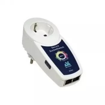 ROLINE AK Secure Socket Switch 1x Schutzkontakt, 1,5 m, sort