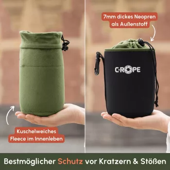 C-ROPE Lens Bag V2 sort medium 14x11cm retail