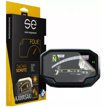 smart.engineered se motorcykel-displaybeskyttelsesfilm, 2 stk. (klar & antirefleks), til Kawasaki Ninja 650 / Ninja 1000SX / Z650 / Z900 / Z H2 (2020+), ZX-10R (2021+), Versys 650 (2022+)