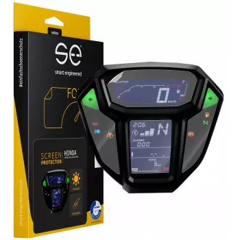 smart.engineered SE-DCP-2-0102-0045-1-M displayskærmbeskyttelse til Honda CRF1000L Africa Twin (2015-2017) - transparent - 2-pak