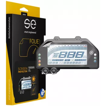 smart.engineered SE-DCP-2-0102-0076-1-M displayskærmbeskyttelse til Yamaha R3 (2019+), R25 (2019+), MT-03 (2020+) - transparent