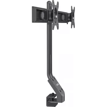 Rockstable RS-MM005 Advanced Dual Monitor Mount - Klemme / gennemføring - 16 kg - 33 cm (13 inch) - 68,6 cm (27 inch) - 100 x 100 mm - sort