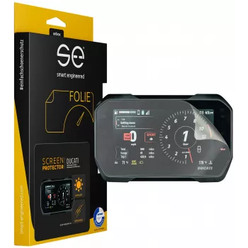 smart.engineered SE-DCP-2-0102-0193-1-M displayschutzfolie til motorcykeldisplays - transparent - TPU - ridse- og stødfast - selvhelende - oleofobisk coating