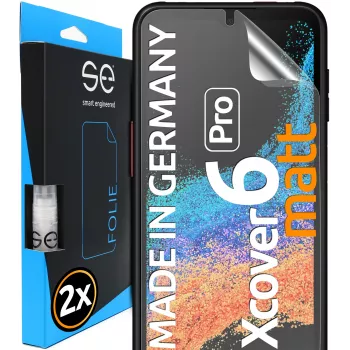 smart.engineered se 3D displayschutzfolie Samsung Galaxy XCover 6 Pro antirefleks 2-pak