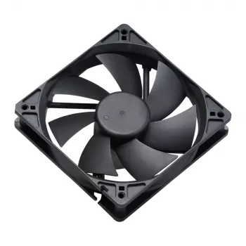Akasa 12cm sort blæser - 17,5 dB - sort