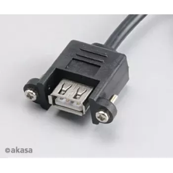 Akasa AK-CBUB06-60BK Internt til eksternt USB 2.0-kabel, 60 cm, sort