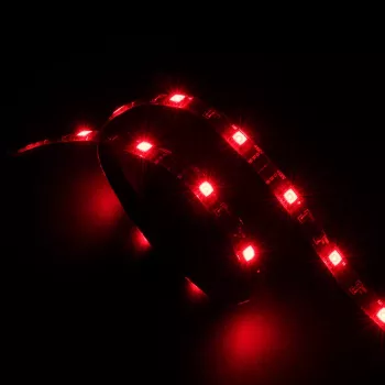 Akasa Vegas AK-LD02-05RD Red LED Strip for PC Case Lighting, 50cm, 30 LEDs, 12V